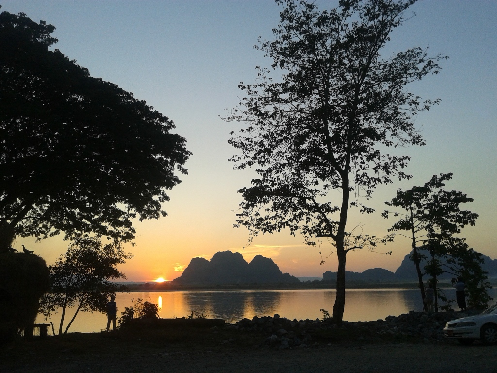Beauty Scenic Sunset at Hpa-an